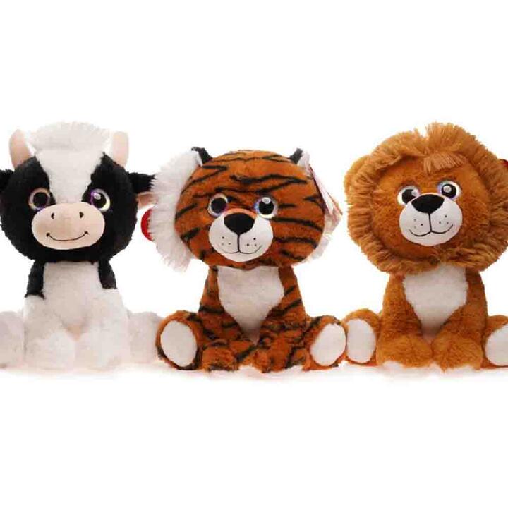 Animales Sentados Ojos Brillosos 25 Cm