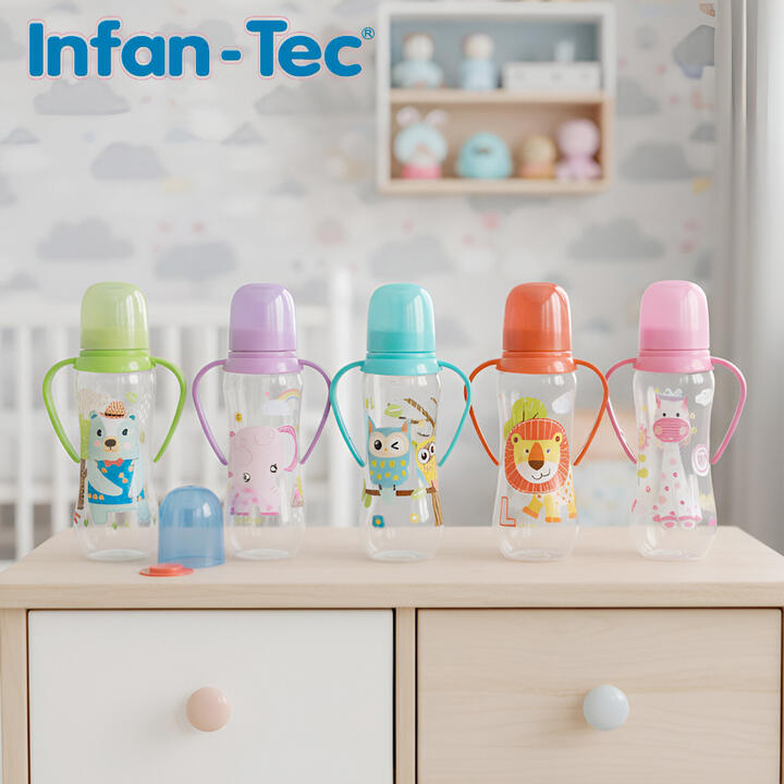 Mamadera 250 Ml Tetina De Silicona Y Asas