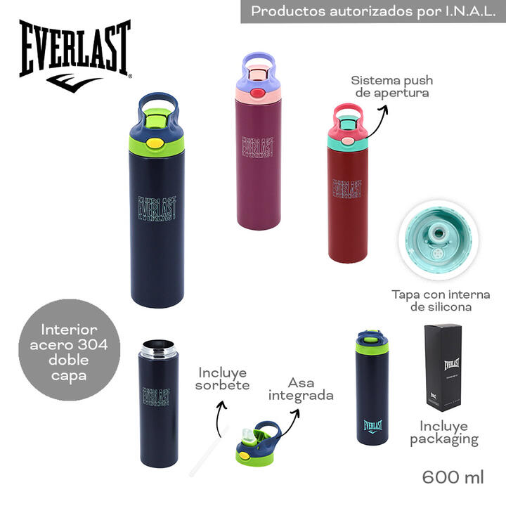 BOTELLA TERMICA EVERLAST 600 ML